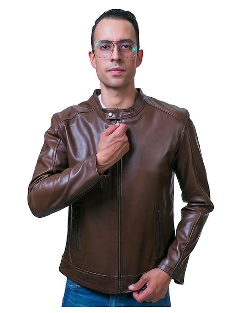 Chamarra para motociclista Castelli Leather Authentic para hombre