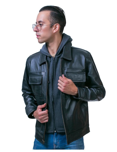 Chamarra para motociclista Castelli Leather Authentic para hombre