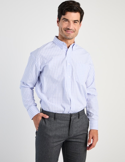 Camisa casual Cavalatti manga larga para hombre