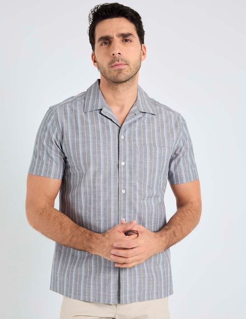 Camisa casual manga corta para hombre 1