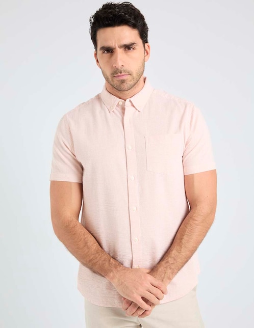 Camisa casual de algodón manga corta para hombre 1