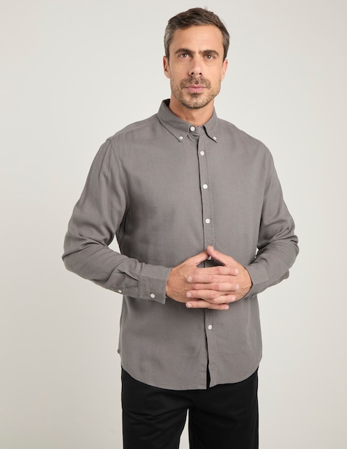 CAMISA R STREET RS260, M, GRIS OBSCURO