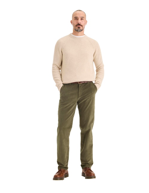 Pantalón chino recto Dockers de algodón para hombre