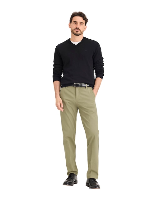 Pantalón de vestir slim Dockers de algodón para hombre