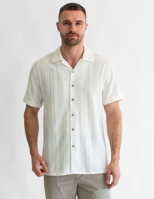 Camisa casual Generra manga corta para hombre