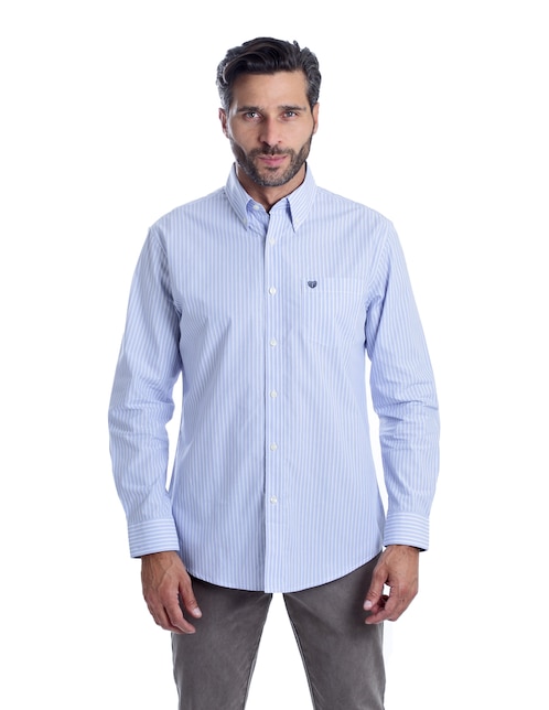 CHAPS Camisa casual Chaps manga larga para hombre