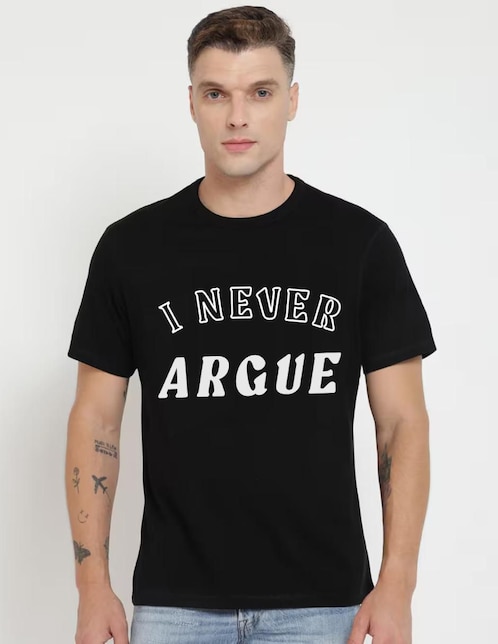 "set playera/playera" marëvnyk alta gama regular fit never argue "cuello" redondo "para hombre"