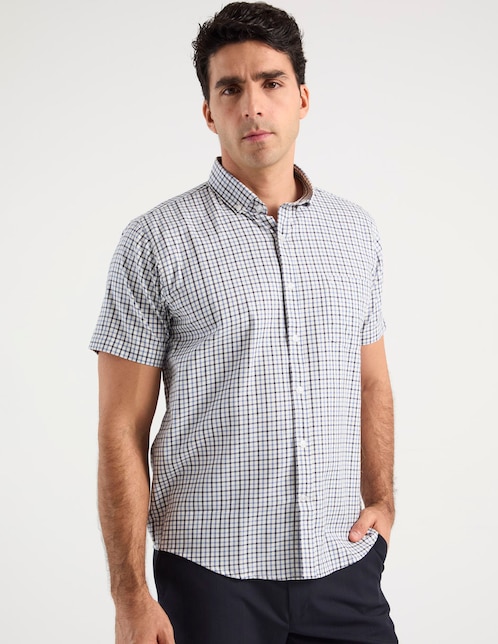 Camisa casual de algodón manga corta para hombre 1