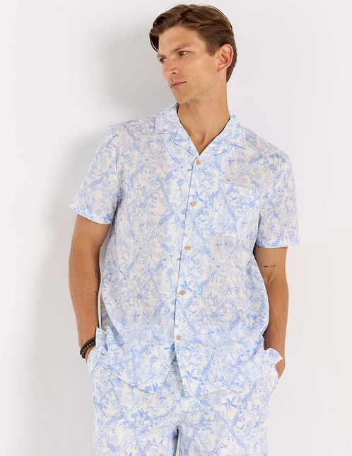 Camisa casual manga corta para hombre 1