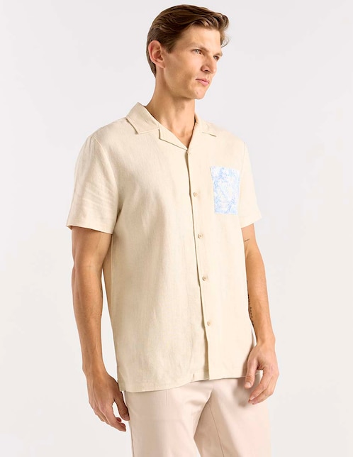 Camisa casual Now & Then manga corta para hombre