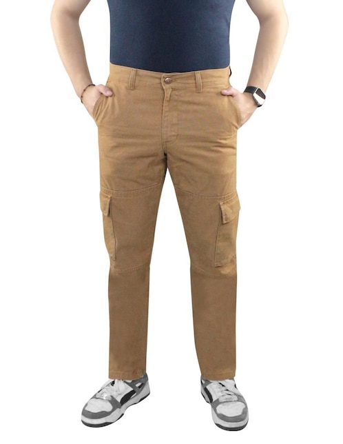 Pantalón cargo recto Innermotion de gabardina para hombre