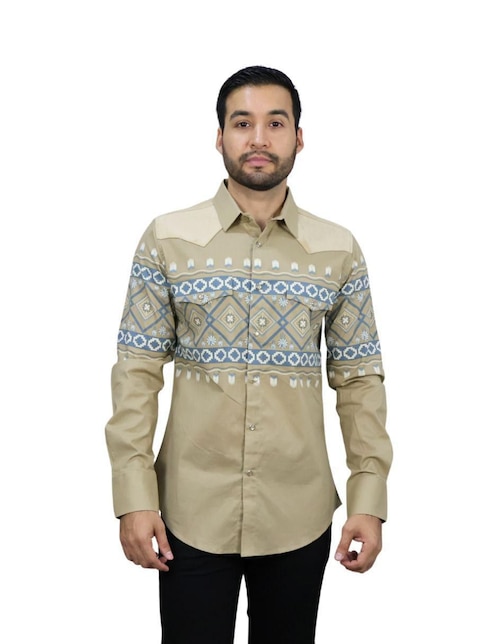 Camisa casual de algodón manga larga para hombre Camisa casual de algodón manga larga para hombre