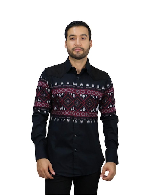 Camisa casual de algodón manga larga para hombre Camisa casual de algodón manga larga para hombre