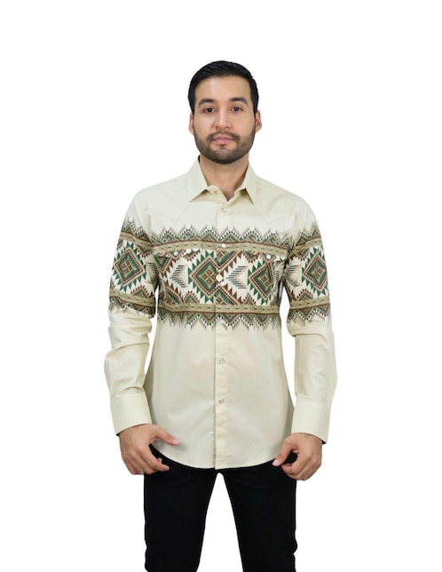 "camisa/sobrecamisa" casual platini "de" (si aplica) algodón "manga" larga "para hombre"
