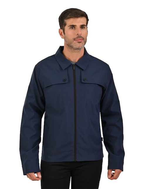 Chamarra casual Perry Ellis Portfolio con bolsillos para hombre