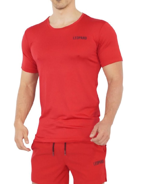 Playera John Leopard cuello redondo para hombre