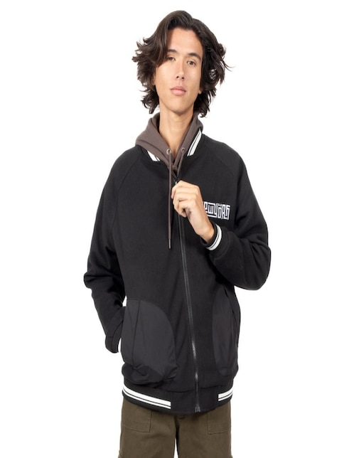 Chamarra bomber con bolsillos para hombre 1