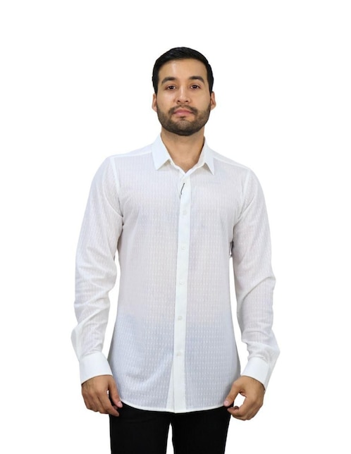 Camisa de vestir Platini manga larga para hombre