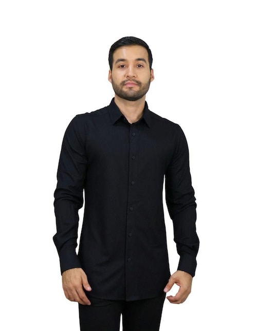 Camisa de vestir Platini manga larga para hombre