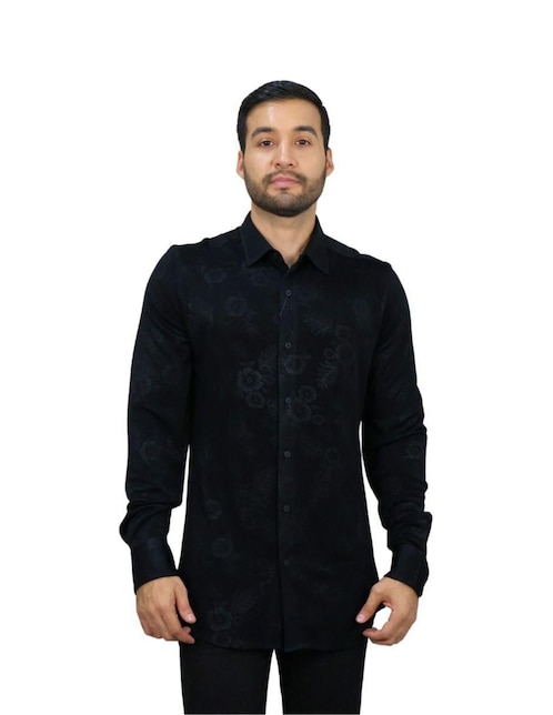 "camisa/sobrecamisa" casual platini "de" (si aplica) sintético "manga" larga "para hombre"