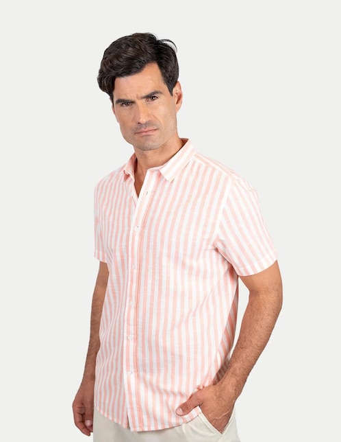 Camisa casual 98 Coast Av de algodón para hombre