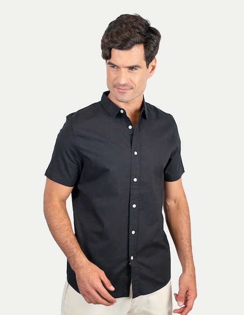 Camisa casual 98 Coast Av de algodón para hombre