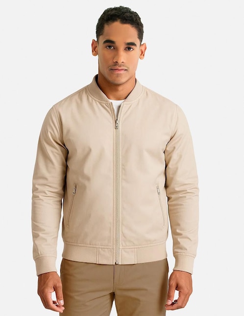 Chamarra bomber con bolsillos para hombre 1