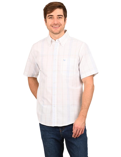 Camisa casual de algodón manga corta para hombre 1