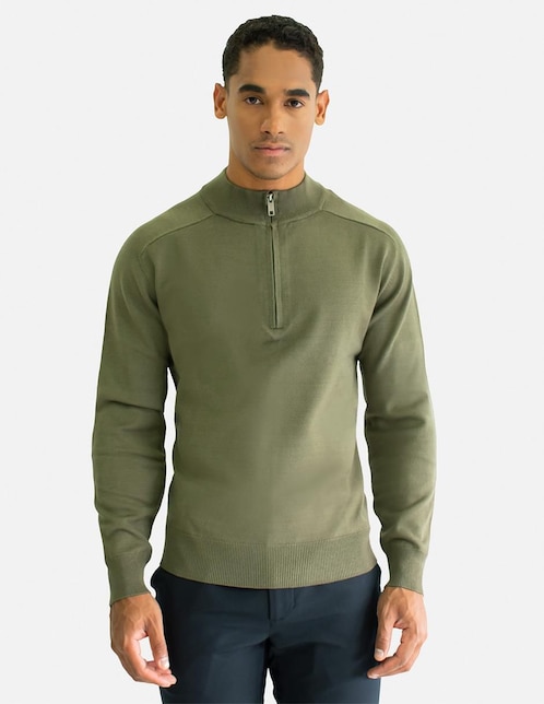Suéter cuello con cierre para hombre Suéter cuello con cierre para hombre