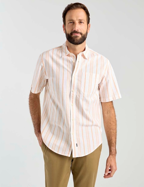 Camisa casual Dockers de algodón manga corta para hombre