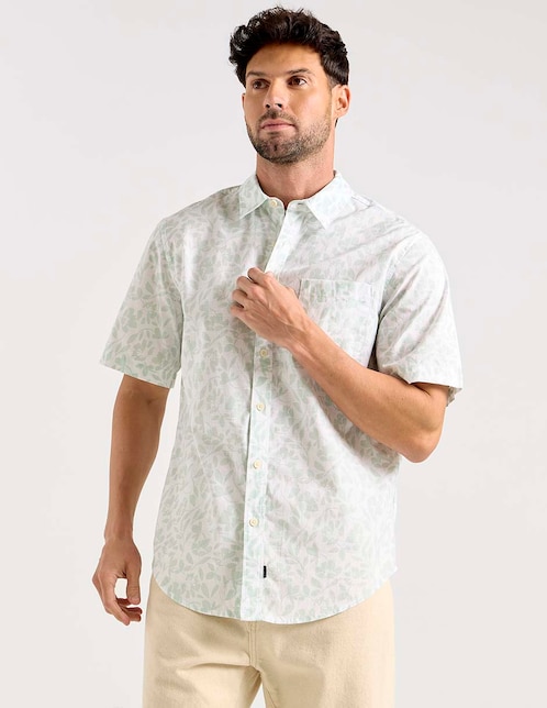 Camisa casual Dockers de algodón manga corta para hombre