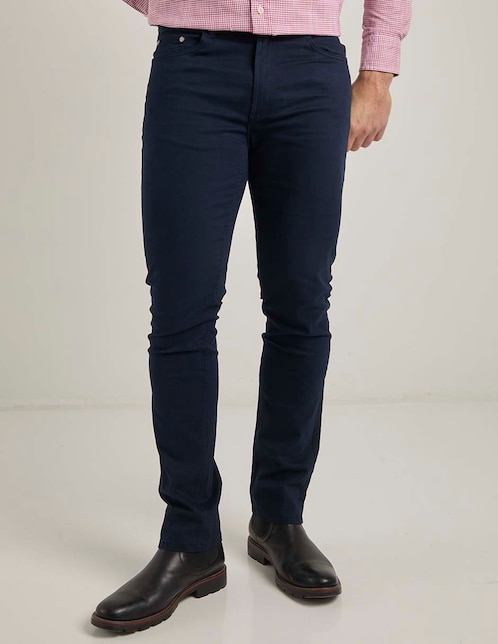 Pantalón recto de algodón para hombre 1