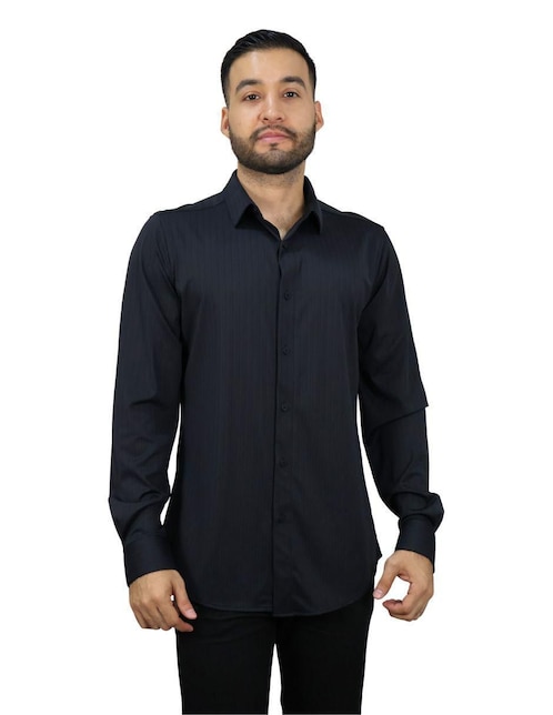 Camisa casual Platini manga larga para hombre
