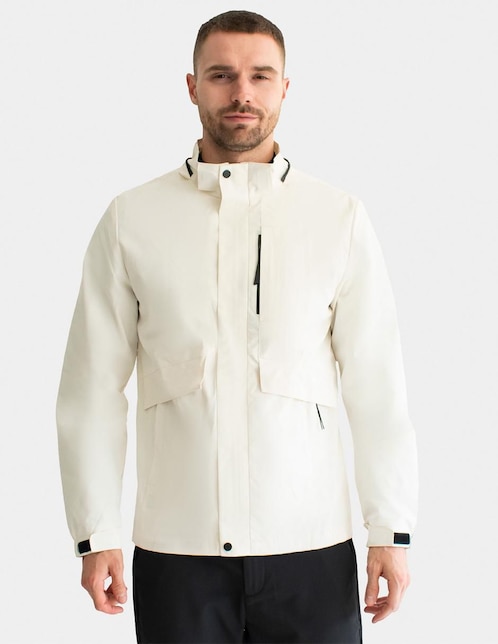 Chamarra casual Generra impermeable con bolsillos para hombre