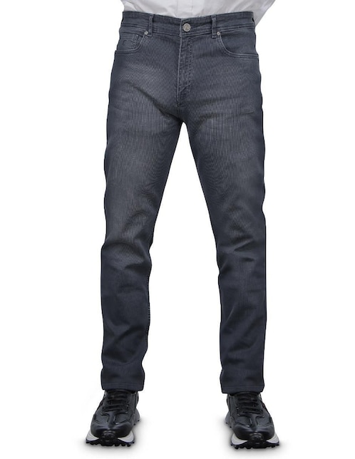 Jeans straight J230141 deslavado para hombre 1
