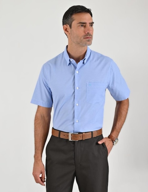 Camisa casual Sansabelt manga corta para hombre