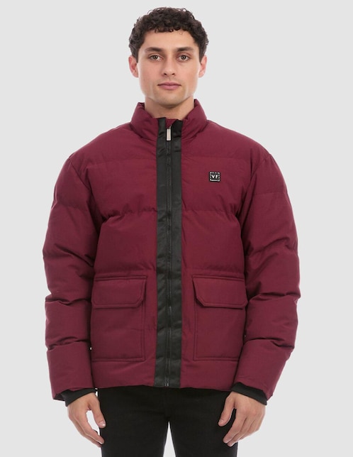 Chamarra acolchada con bolsillos para hombre 1
