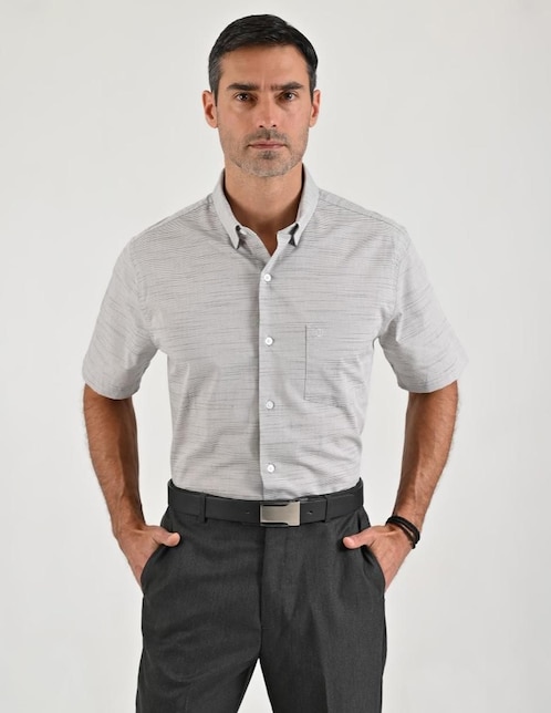 Camisa casual manga corta para hombre 1
