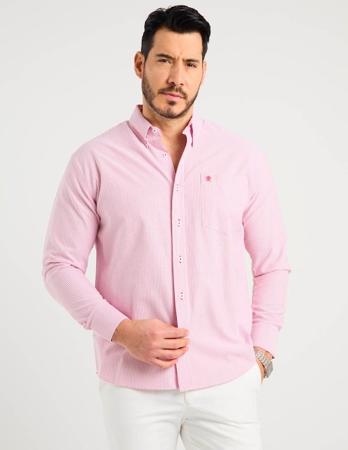 Camisa casual Cavalatti manga larga para hombre