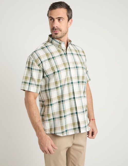 Camisa casual Cavalatti manga corta para hombre