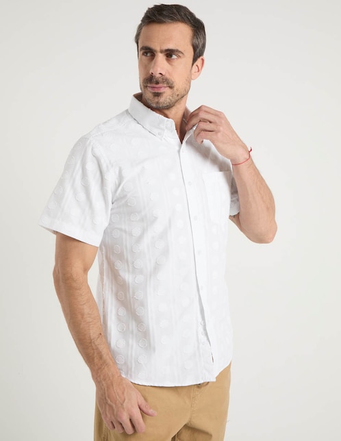 Camisa casual manga corta para hombre 1