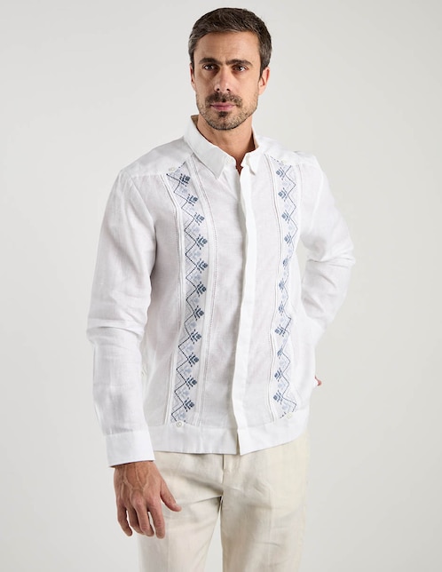 Guayabera manga larga Ábito para hombre
