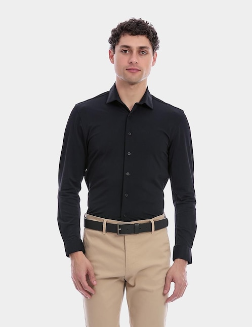 Camisa business casual manga larga para hombre Camisa business casual manga larga para hombre