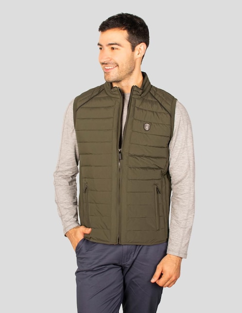 "chaleco" greenlander no poliéster capitonado "para hombre"