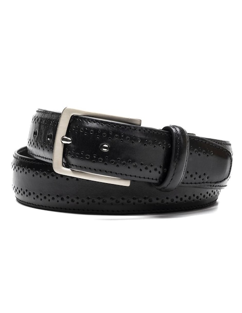 Cinturón Quirelli de piel para hombre