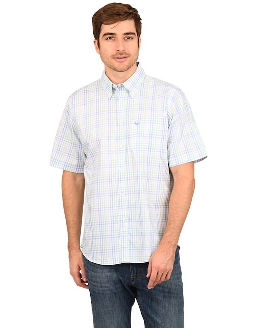 Camisa casual de algodón manga corta para hombre 1