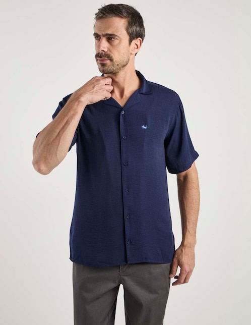 Camisa casual de algodón manga corta para hombre 1