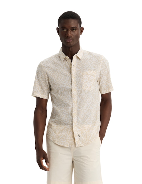Camisa casual Dockers de algodón manga corta para hombre