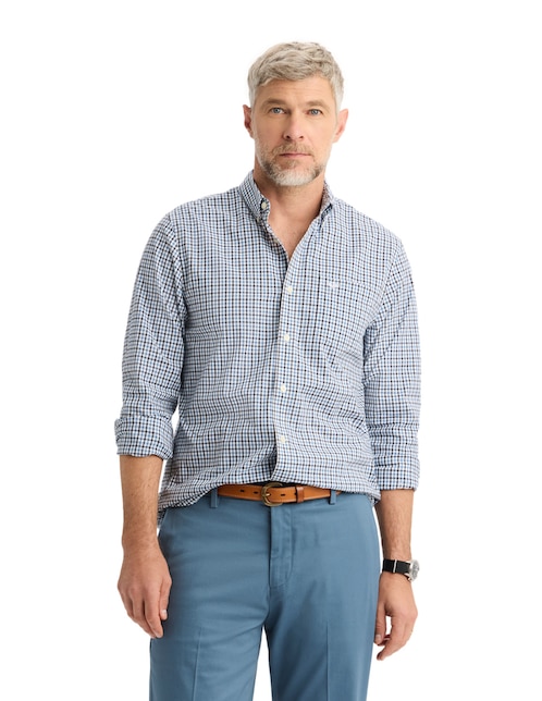 Camisa casual Dockers de algodón manga larga para hombre