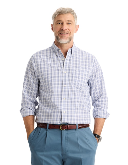 Camisa casual Dockers de algodón manga larga para hombre